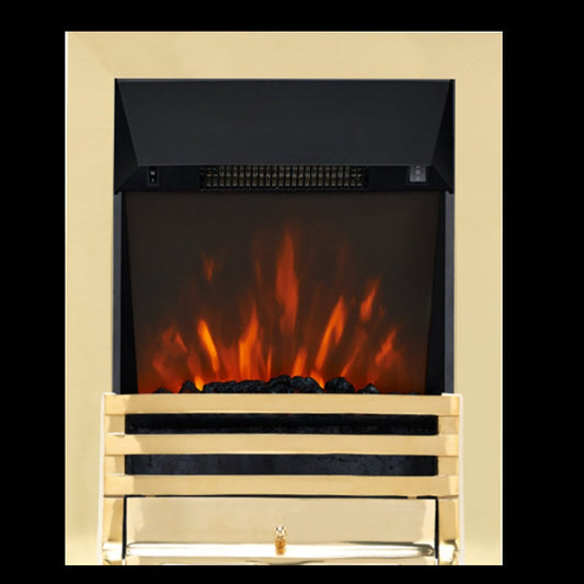 Ekofire 1060 Electric Fire with Brass Frame - The Hortonshire
