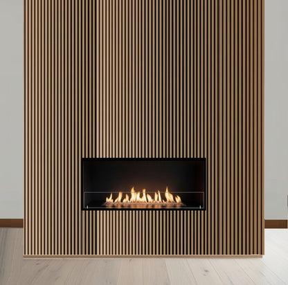 ScandiFlame Incerto 1200-1 Manual Hole In The Wall Bioethanol Insert Fire 1200mm wide
