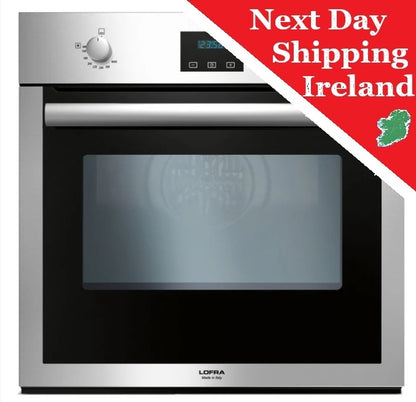 Stainless Steel Built in Single Gas Oven with Fan Rotisserie 60cm Lofra Gaia FOS 66GE
