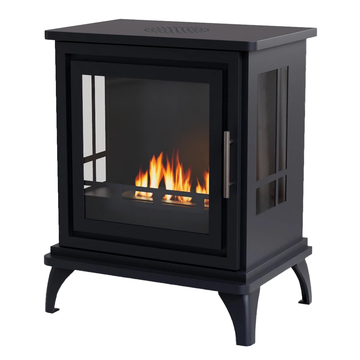 ScandiFlame Traditional Nashville Bioethanol Flueless Real Flame Fire Stove
