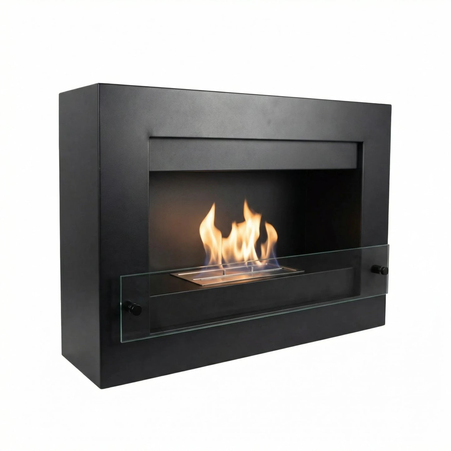 Scandi-Flame Nebraska Wall Mounted Bioethanol Flueless Real Flame Fire