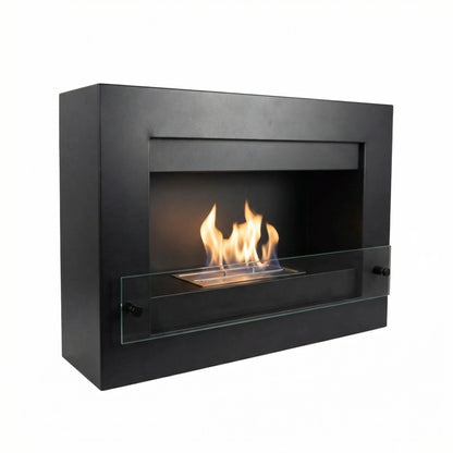 Scandi-Flame Nebraska Wall Mounted Bioethanol Flueless Real Flame Fire