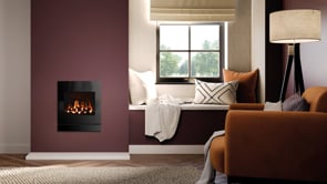 Gazco Logic HE Conventional Flue Coal Effect Gas Fire with Designio2 Graphite Frame