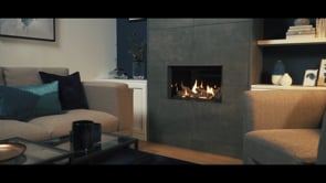 Gazco Riva2 600 Conventional Flue Log Effect Gas Fire with Verve XS Graphite Frame