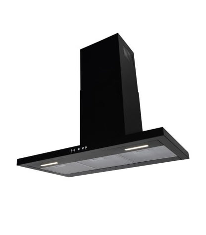 LaModa Brushless Slimline Flat Wall Mounted Linear Extractor Fan Cooker Hood Range Stainless Steel