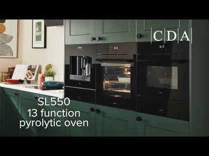 CDA Premium SL550 13 Function Pyrolytic Black Glass Oven Video by TheGasCompany.ie