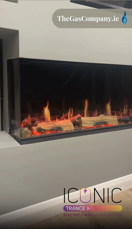 Solarflame Iconic Trance 1600 1250 Electric Fire Advanced Electric Video Flame Effect Log Fire