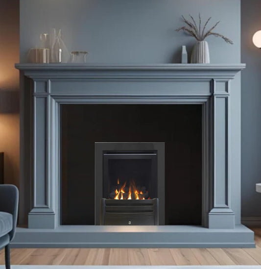 Series 4000 HE CF Coal Effect High Efficiency Gas Fire with Black Frame & Fret