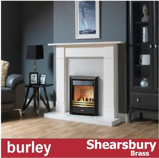 Burley Shersbury 4880 Contemporary Coal Effect Flueless Gas Fire.
