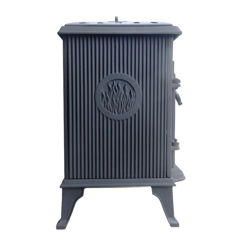 Scandi-Flame Bergen Small Cast Iron Bioethanol Flueless Real Fire Flame Stove