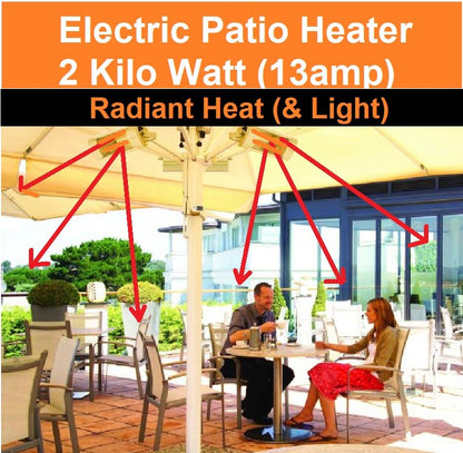 dimplex umbrella patio heater DIMPLEX OPH20 2kW Outdoor Patio Heater Radiant Heater – TheGasCompany.ie
